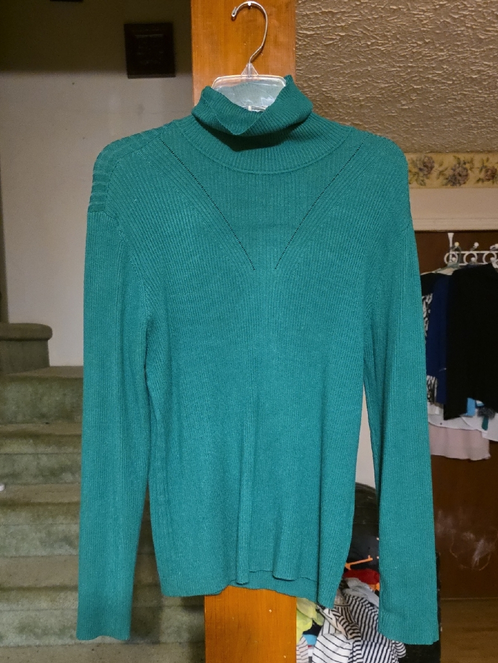 Cato Teal Turtleneck Sweater